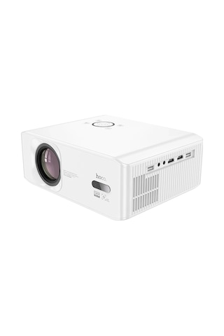 Hoco. Dt3 Smart Elektrik Otomatik Odaklanma Özellikli 1080p Android Kablosuz Projeksiyon Cihazı - Beyaz
