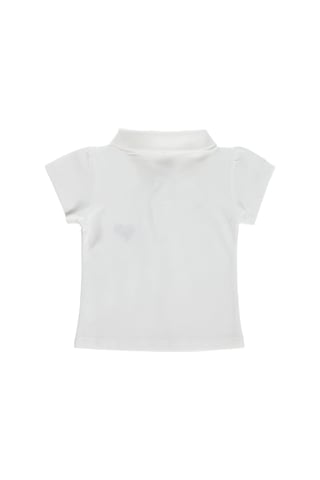Civil Baby Çiçek Nakışlı Basic 6-18 Ay Tişört - Ekru