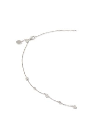 Şık 18k Beyaz Altın Ve Pırlanta Choker Kolye Çok Renkli