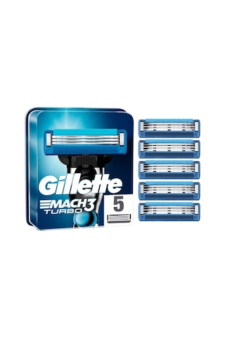 Gillette Mach3 Turbo Yedek Tıraş Bıçağı 5'li