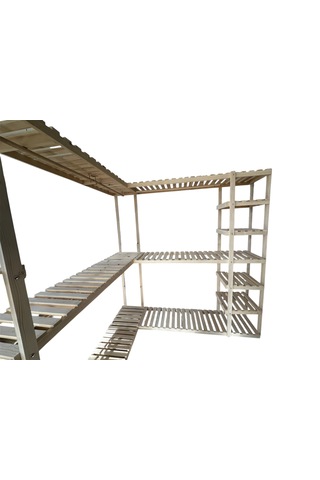 Ahşap L Köşe Elbise Dolabı Ahşap