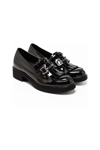 Vernice Nero Oxford Klasik Kadın 844003mk Donna Serena 4003mk Vernıce Nera Siyah