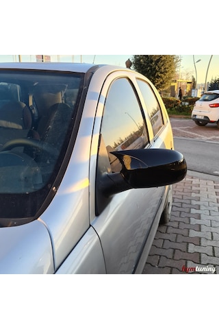 Opel Corsa C Yarasa Ayna Kapağı Piano Black Abs Plastik 1998 2006