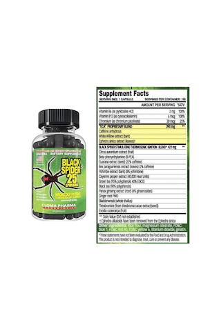 Cloma Black Spider Thermogenic Fat Burner 100 Kapsül