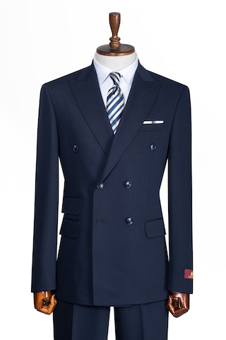 İlayda Emir Luxury, İtalyan Kesim,slim Fit, Kruvaze, Erkek Takım Elbise Lacivert