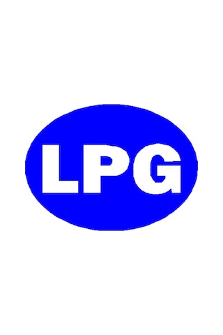 Lpg Oto Sticker Mavi Zemine Beyaz Yazı 10 x 7 CM Lpg Oto Sticker Mavi Zemine Beyaz Yazı 10 x 7 CM