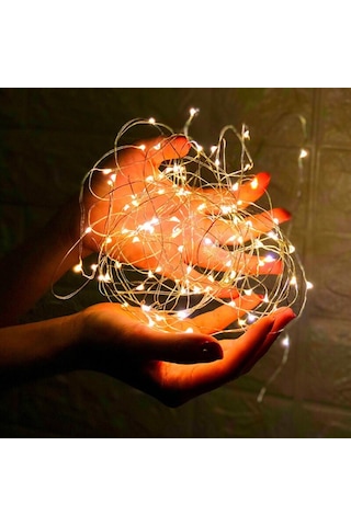Yılbaşı Çam Ağacı Işığı 10 Metre Gün Işığı Led Işık Gün Işığı Pilli Led Işık Micro Parlak Canlı Led Işıklı