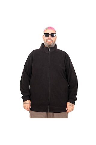 Mode Xl Erkek Büyük Beden Hırka Fermuarlı U24442 Siyah