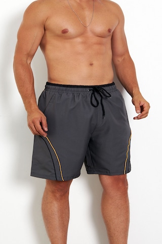 Enrico Ferry Erkek Orta Gri Büyük Beden Deniz Şortu Edy2518b-og Gri