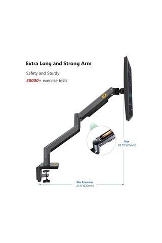 North Bayou G45 Lcd/led/masaüstü Hareketli Monitör Askı Aparatı Gazlı Hidrolik Kol