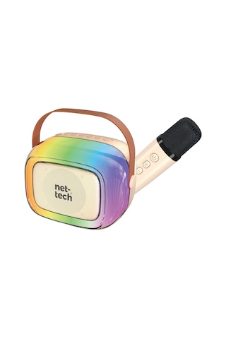 Nettech Nt-bts08 Rgb Karaoke Box Kablosuz Hoparlör - Speaker Bej
