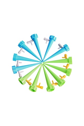 Shineyee 12'li Bitki Sulama Sistemi - Otomatik Damla Sulama Cihazı, Kontrollü Valfli, Tatil Ve İşten Ayrık Zamanlar İçin