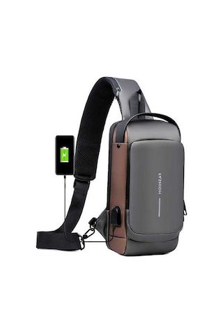 Createtech Usb Şarjlı Su Geçirmez Sırt Çantası - Hırsızlığa Karşı, Kadın/erkek Yürüyüş Çantası Çok Renkli