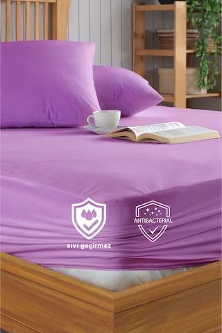 Formeya Lila Mikro Fitted Sıvı Geçirmez Yatak Koruyucu Alez Lila