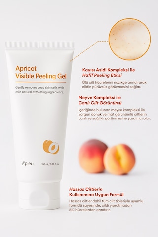 Kayısı Asidi Ve Meyve Özleri İçeren Peeling Jel A'pıeu Apricot Visible Peeling Gel