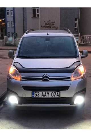 Peugeot Partner Tepee Ön Kaput Koruyucu 2009+ Parlak Siyah 3.2 Mm