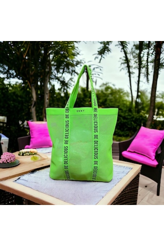 Dkn-donna Karan Fileli-plaj-çantası-genişlik-42-derinlik-43-cm Büyük Boy Vintage Diğer