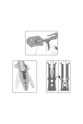 Daiichiseiko Gun Pliers İğne Çıkarma Pensesi + Taşıma Kılıfı Foliage Green
