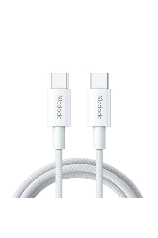 Mcdodo CA-2770 60 W Type-c To Type-c Şarj Ve Data Kablosu Beyaz - 1.2 M
