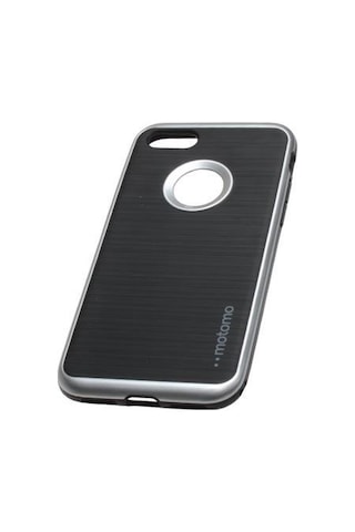 Zore Apple Uyumlu iPhone 7 Plus İle Motomo Silikon Kılıf Light Silver