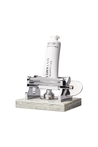 Selahatin Mermer Diş Macunu Sıkacağı Marble Toothpaste Squeezer Beyaz - Siyah