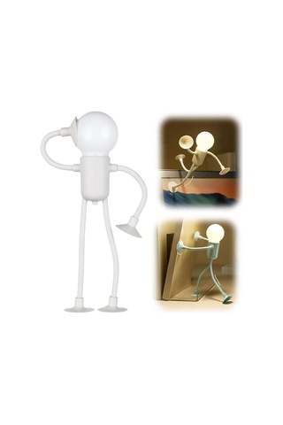 Kalıplanabilir Komik Sporcu Gece Lambası, Kendin Yap Şekilli Gece Lambası, Mükemmel  Beyaz