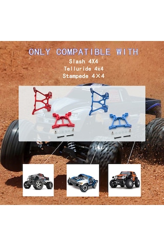 Honmex Traxxas Slash/stampede/telluride 4wd İçin Mavi Aluminyum Ön Şok Kolu 6839 Yerine Bjm008