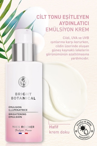 Yves Rocher Leke Ve Kırışık Karşıtı Bitkisel Bakım Bright Botanical - E Vitamini - 30 Spf Emülsiyon Krem-50 ML