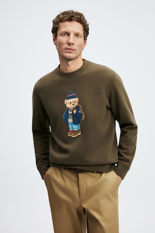 Lufian Mıles Erkek Sweatshirt Kahverengi Kahverengi 112030201100400