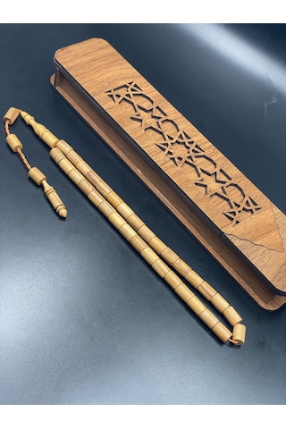 El Yapımı Şimşir Tespih 11x7 Mm No:3