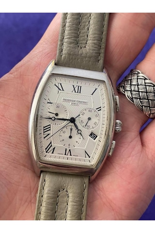Frederique Constant Modele Depose Deri Kordon Erkek Kol Saati 2.E Teşhir Ürün