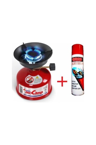 İksa Mocamp Taşınabilir Çakmak Gazlı Kamp Ocağı Kırmızı