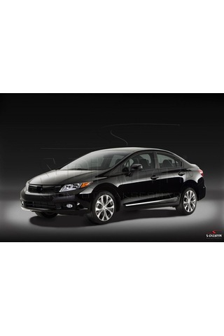 S-Dizayn  Honda Civic Kapı Koruma Çıtası Krom 2012-2016