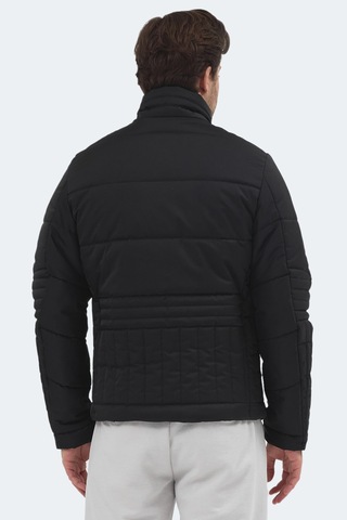 Slazenger Blanco Erkek Dik Yaka Slim Fit Siyah Mont & Kaban Siyah