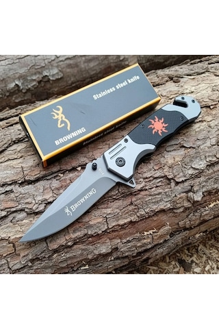 Knivox Browning Güneş Desenli Kurtarma Kamp Çakısı Çok Renkli