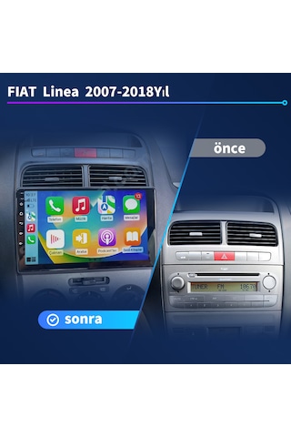 Fıat Linea/punto 2007-2018yıl 2gb Ram 32gb Rom Navigasyon Carplay