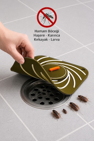 Kahverengi Renk Delikli Silikon Kötü Koku Önleyici Banyo Mutfak Lavabo Koku Önleyici Sızdırmaz Ped