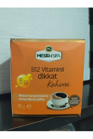 Mesirişifa B12 Vitamin Katkılı Bitkisel Karışımlı Çözünebilir Kahve 75gr Çözünebilir