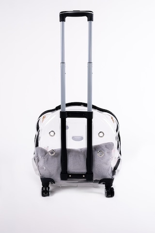 Nishev.com Evini Sev Sürülebilir Şeffaf Tekerlekli Kedi Köpek Hayvan Taşıma Çantası