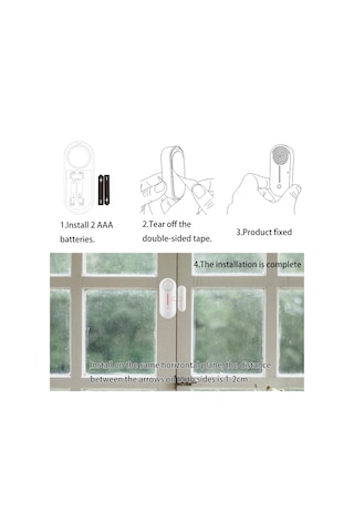 Ximistore9 Akıllı Ev Wifi Kapı Sensörü - Uzaktan Alarm, Mobil Takip Ve Sesli Uyarı