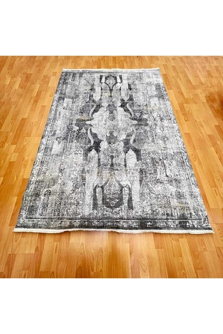 Vintage Esintili 160 X 230 Yün Halı Gri