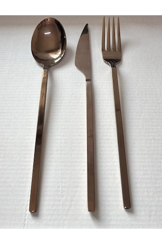 Arsel Venüs Titanyum Rose 84 Parça Kutulu Çatal Bıçak Takımı 4 Mm Rose