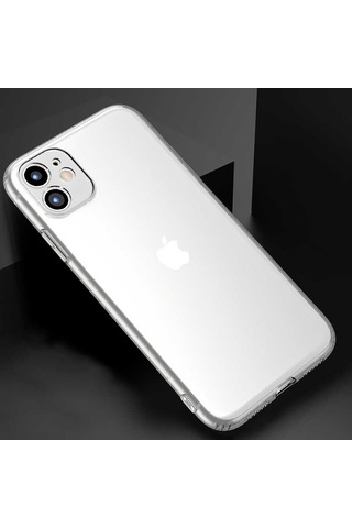 Apple Uyumlu iPhone 11 Uyumlu Zore Kamera Korumalı Süper Silikon Kılıf-renksiz Renksiz -