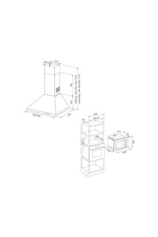 Franke FSL 82 H XS - FHNL 604 4G XS E - Fsl 82 H Xs - 6165 XS/ 600 - FSL 20 MW XS Inox Ankastre Set