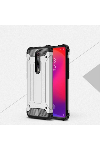 Kilifone - One Plus 7 Pro Uyumlu - Kılıf Çift Katman Koruyucu Crash Military Tank Kılıf - Siyah Siyah