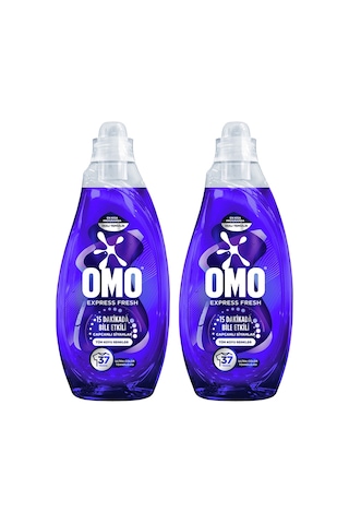 Omo Express Fresh Capcanlı Siyahlar Tüm Koyu Renkler Sıvı Çamaşır Deterjanı 1480 Ml X2 Diğer