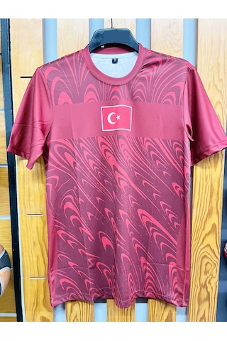 Sportech Yeni Türkiye Forması Tek Üst Tek Kelime Isim Ve Numara Yazılır K2026 Kırmızı - Beyaz