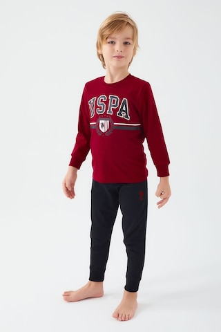 U.S. Polo Assn. Erkek Çocuk Bordo Pijama Takımı 5274-41867 Bordo