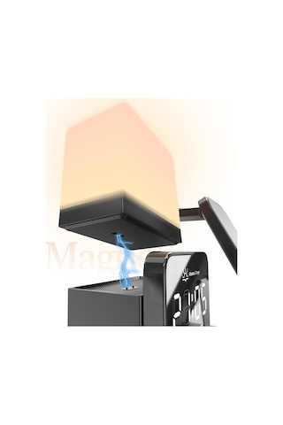 Lenyes Pw327 Ambiyans Işıklı Alarmlı Telefon&akıllı Saat&kulaklık 5in1 Kablosuz Şarj Stand 15w Siyah