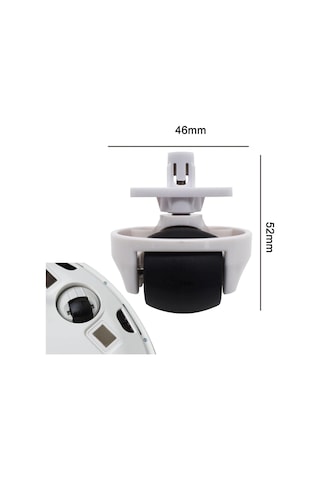 Roborock S5 S6 S7 S8 Q7 Q8 İçin 2 Adet Ön Tekerlek Beyaz